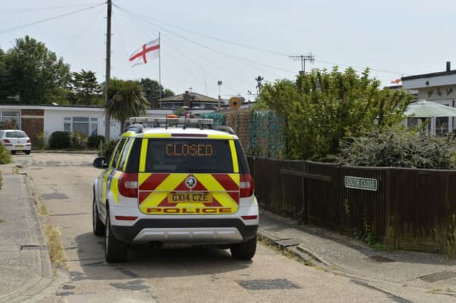 Incident with second world war device in South Close, Pevensey Bay  (Photo by Jon Rigby) SUS-190718-103702008