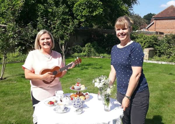 Zara Kelleway (left) and Rebecca Osborne, who are helping to organise the Garden Party