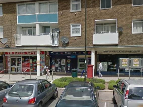 Police are appealing for witnesses to the robbery at Martin's newsagents in Crawley. Picture: Google Street View