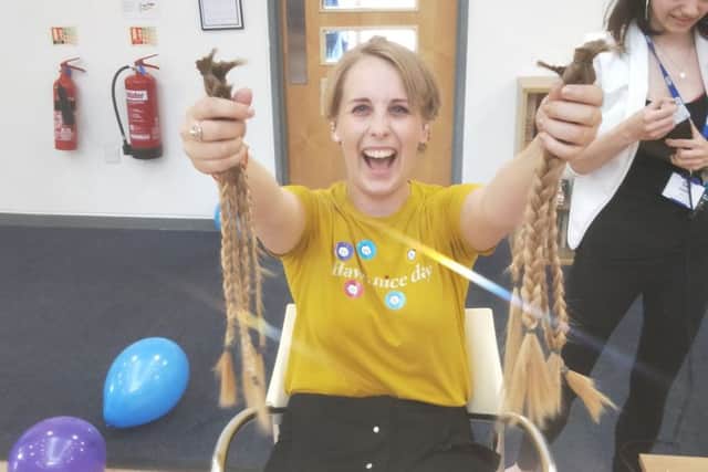 Nicole Thackray from Southwater has raised more than £2,000 after shaving her hair off SUS-190722-140334001