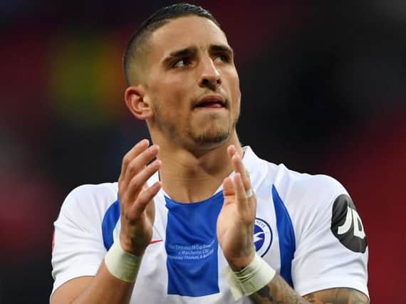 Anthony Knockaert has thanked Brighton fans for their support. Picture courtesy of Mike Hewitt/Getty Images.