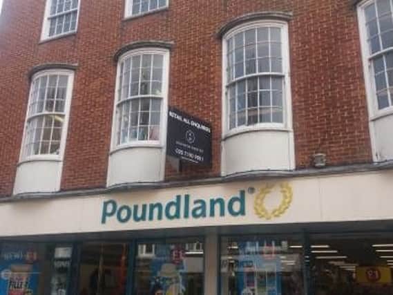 Poundland's former store in East Street, Chichester