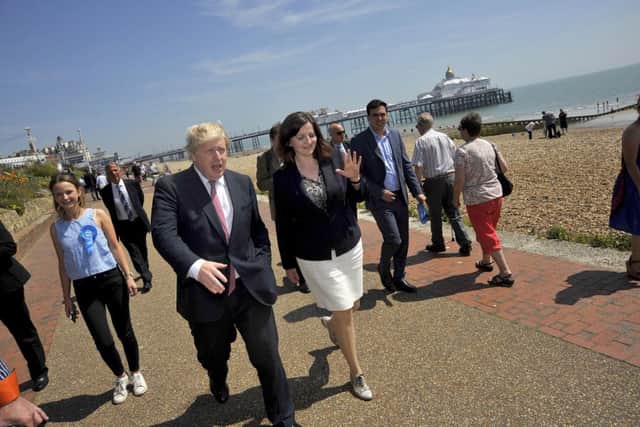 Boris Johnson visits Eastbourne, by Mark Dimmock
