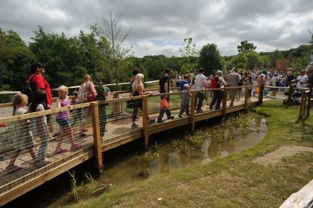Dinosaur Island official opening in Southwater Country Park  11/7/15 (Pic by Jon Rigby) SUS-150713-095548008