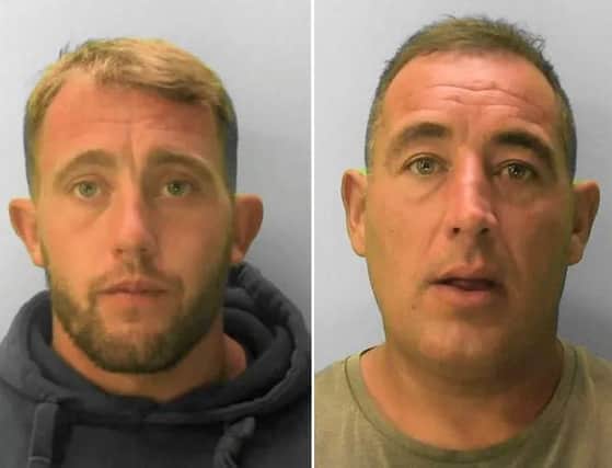 Gary Lee Field (left) and Kevin William Barden (right). Photo courtesy of Sussex Police. SUS-190723-153413001