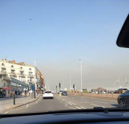Terri Evenden saw the smoke rolling in from the seafront in Hastings SUS-190724-102544001