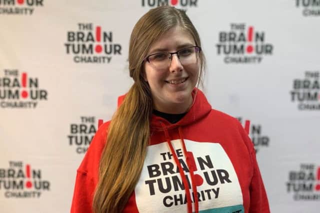 Amie Sutton has become a young ambassador for The Brain Tumour Charity