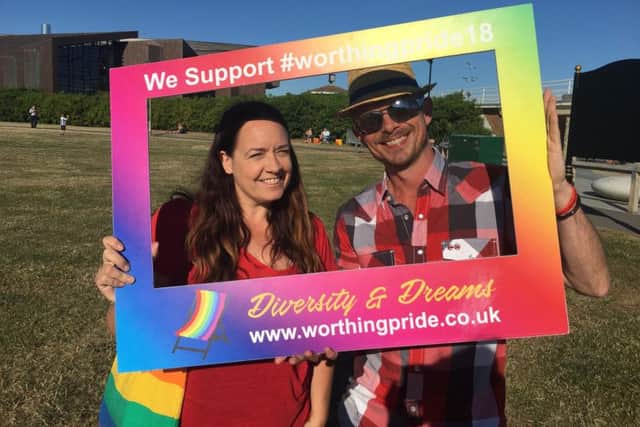 Worthing Pride organisers Josie Kelly and James Spencer are stepping down