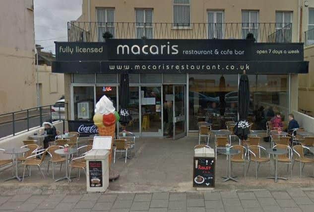 Macaris Restaurant and Cafe Bar. Pic: Google
