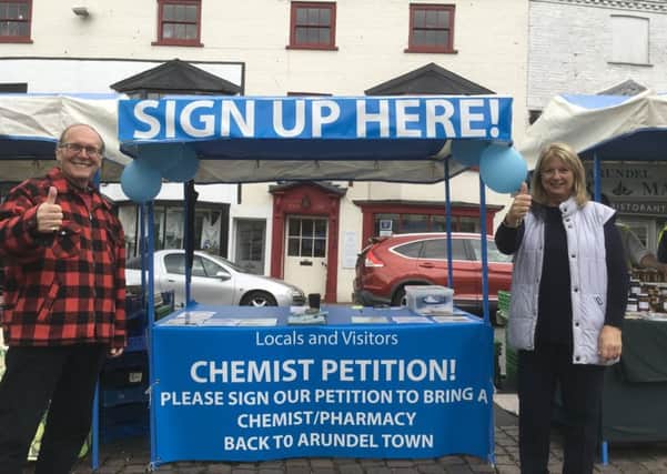 Campaigning for an in-town pharmacy for Arundel