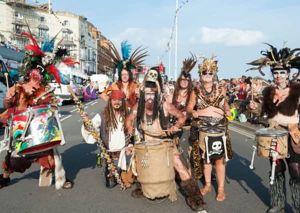 Hastings Old Town Carnival Week: Carnival procession. Photo by Frank Copper SUS-180508-083901001