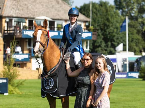 Brighton-based showjumper Leesa Long made an amazing recovery from injury to win at Hickstead on Thursday. Picture by Emily Gailey