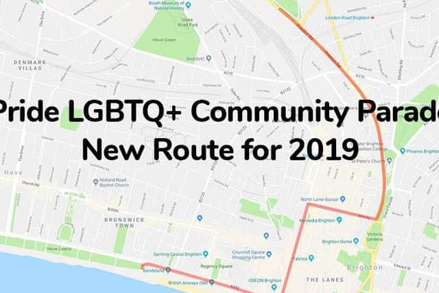 The new parade route