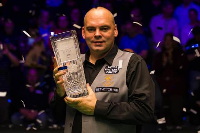 English Open winner Stuart Bingham. Picture courtesy of World Snooker