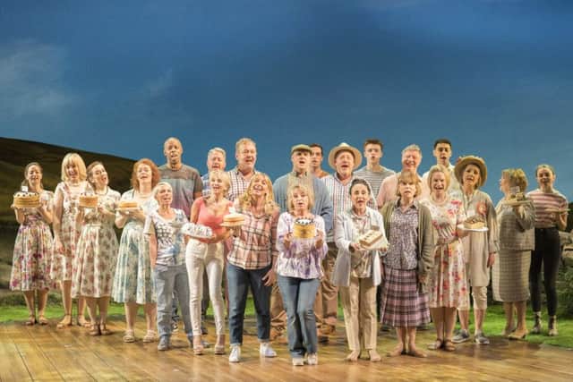 The cast of Calendar Girls the Musical. Picture by Alastair Muir