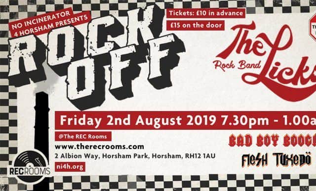 The Rock Off event is raising funds for the campaign group No Incinerator 4 Horsham SUS-190729-115317001