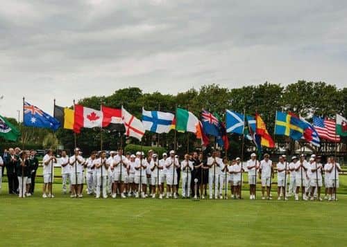 The players of the competing countries. Photo by Gerry Gavins