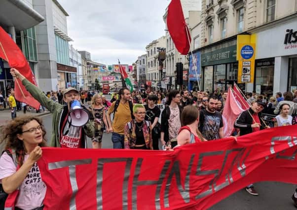 Brighton says no to Boris Johnson demonstration