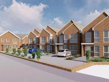 An artists' impression of the homes. Picture: Adur District Council