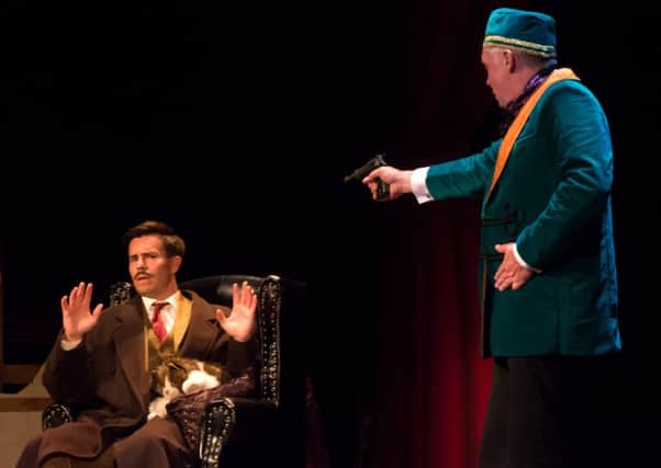 Oliver Mellor and Philip Stewart in The 39 Steps