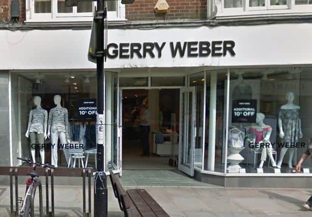 Gerry Weber in Chichester, photo courtesy of Google Streetview