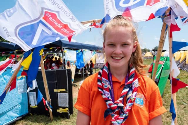 Niamh Dignan, 16, had never been abroad before the jamboree