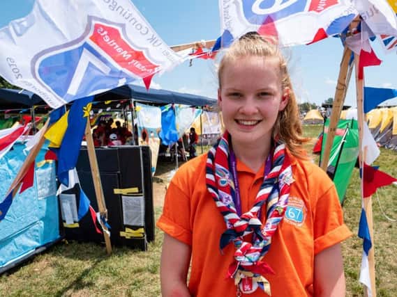 Niamh Dignan, 16, had never been abroad before the jamboree