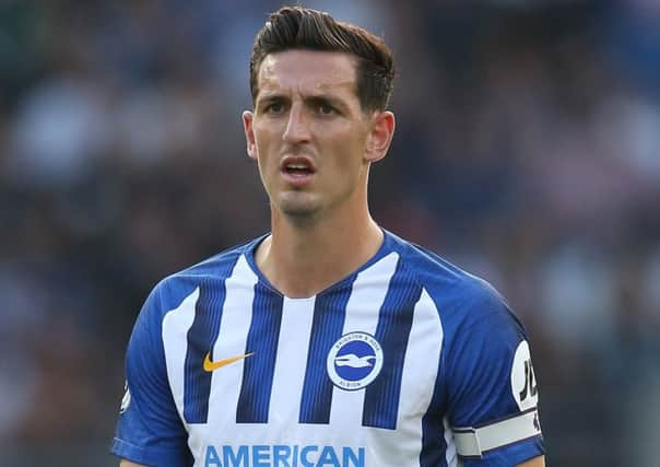 Lewis Dunk in action against Valencia (Getty)