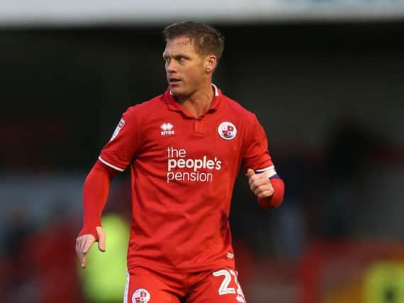 Dannie Bulman made his 400th appearance for Crawley Town in their 2019/20 season opener at Carlisle United. Picture courtesy of Getty Images