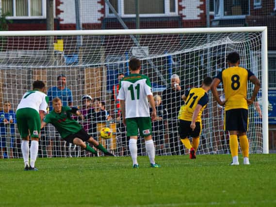 Gosport put a penalty past Bognor / Picture by Tommy McMillan