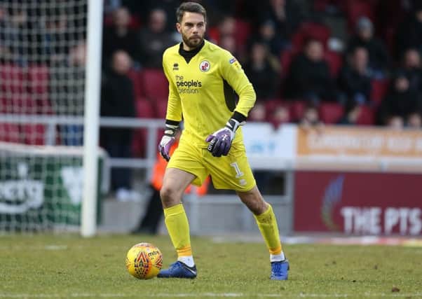 Crawley Town goalkeeper Glenn Morris. Picture courtesy of Getty Images