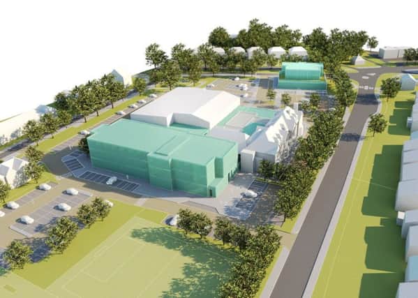 Artist's impression of what the Downs Leisure Centre site could look like with a new health hub