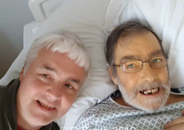 Dave Smith (left) with his brother James Oliver just 12 hours before James died. Picture supplied by Dave Smith