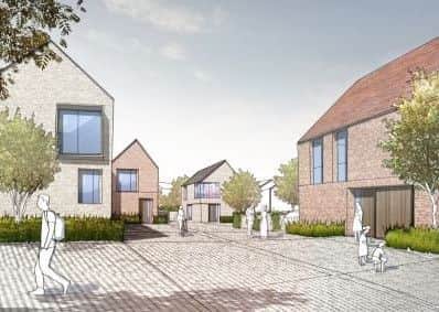 An artist's impression of new homes for the Northern Arc in Burgess Hill. 
Picture: AECOM