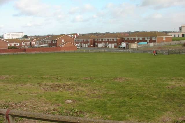 The travellers have moved into Martello Fields.  Picture: Seaford Town Council
