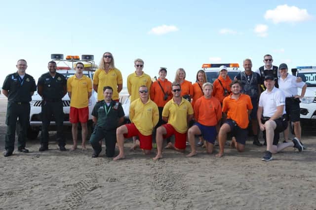 SECAmb, the RNLI, Rother District Council and Sussex Police worked together this summer. Photo by Kt Bruce.