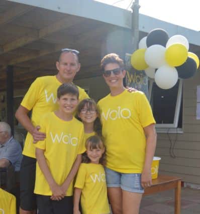 WOLO foundation founders Fler and justin Wright and their children