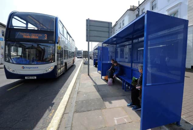 New Bus stops in Gildrege Road, Eastbourne (Photo by Jon Rigby)