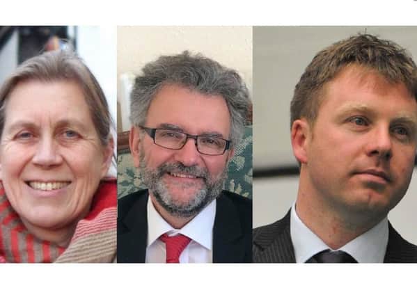 Julia Hilton of the Green Party, Labour's Peter Chowney and Liberal Democrats Nick Perry will be signing a letter to Hastings and Rye MP Amber Rudd on Saturday