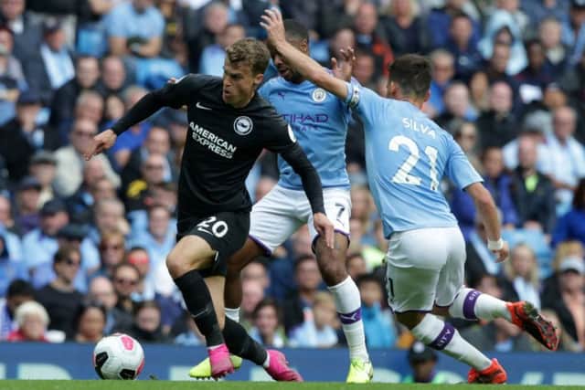 Solly March in action against Manchester City (Getty)