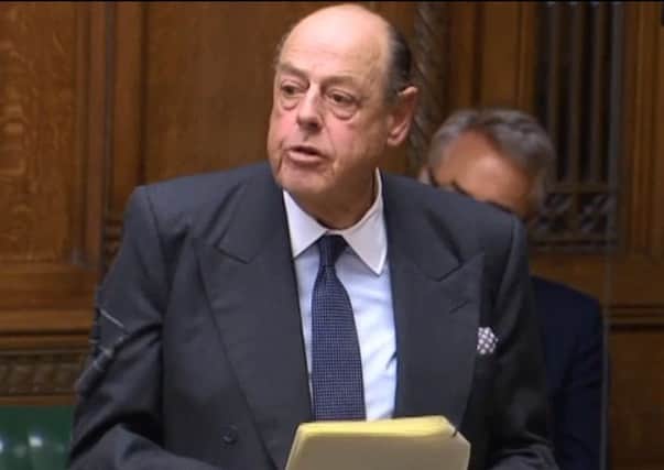 Sir Nicholas Soames, Mid Sussex MP, speaking in the Commons on Wednesday