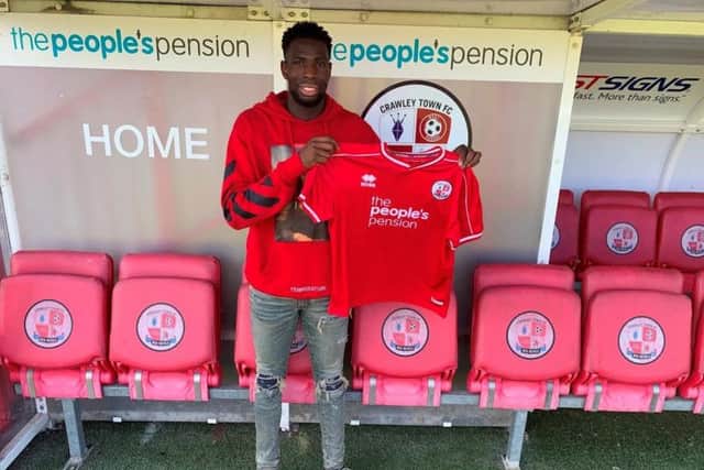 Gyliano van Velzen. Picture courtesy of Crawley Town Football Club