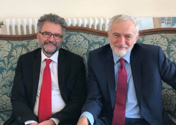 Peter Chowney and Jeremy Corbyn