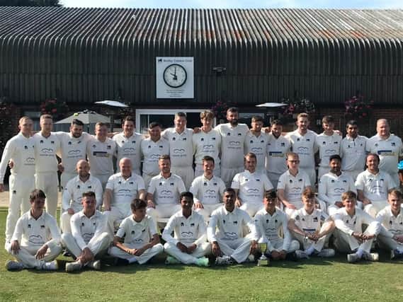 Roffey's title-winning 1st, 2nd and 3rd XIs. Picture courtesy of Roffey Cricket Club