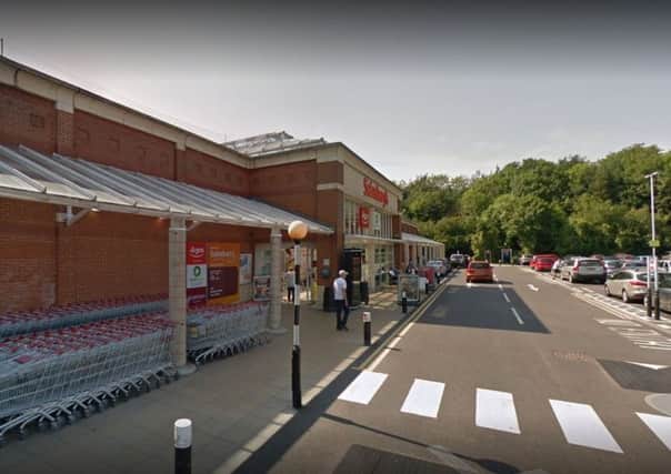 A 40-year-old man died outside Sainsbury's supermarket, in John Macadam Way, St Leonards. Picture: Google