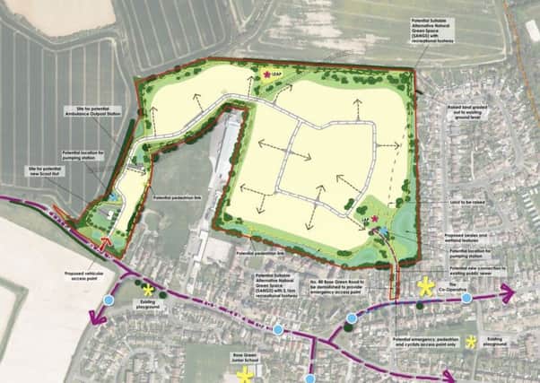 Illustrative layout for 280 homes off Sefter Road, Pagham