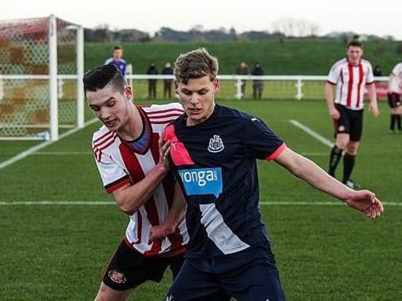 Olly Long in action for Newcastle under-23s