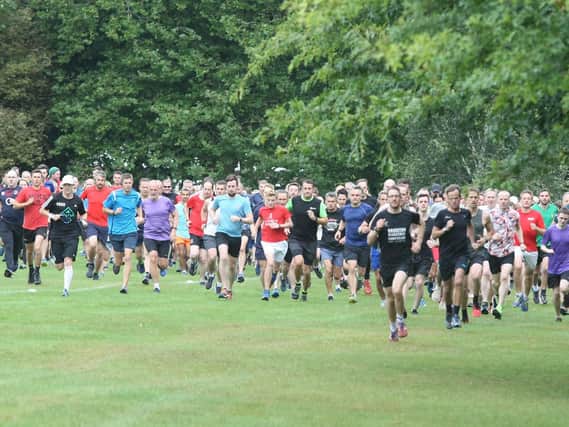 Action from Horsham parkrun's fifth anniversary