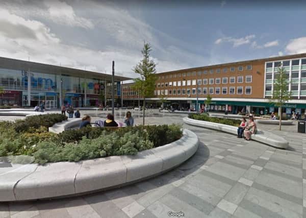 Queens Square in the heart of Crawley town centre (photo from Google Maps Street View)