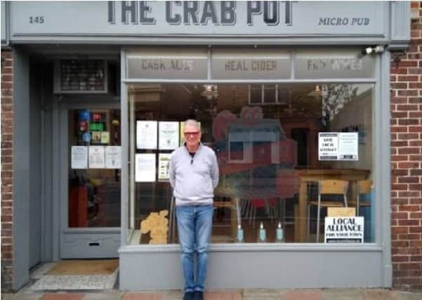 Owner Edward Sye outside the former home of the Selsey micropub at 145 High Street